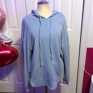 Open back shirt hoodie